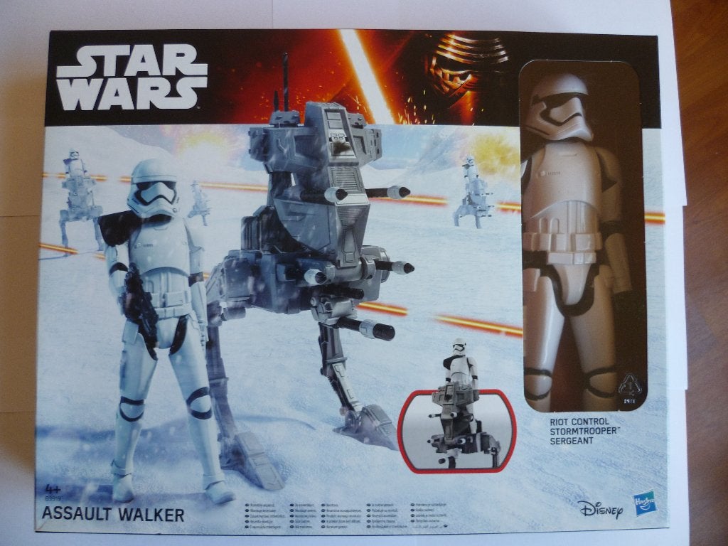 STARWARS THE FORCE AWAKENS"ASSAULT WALKER+TROOPER"UIT 2015, Collections, Enlèvement ou Envoi, Comme neuf, Figurine