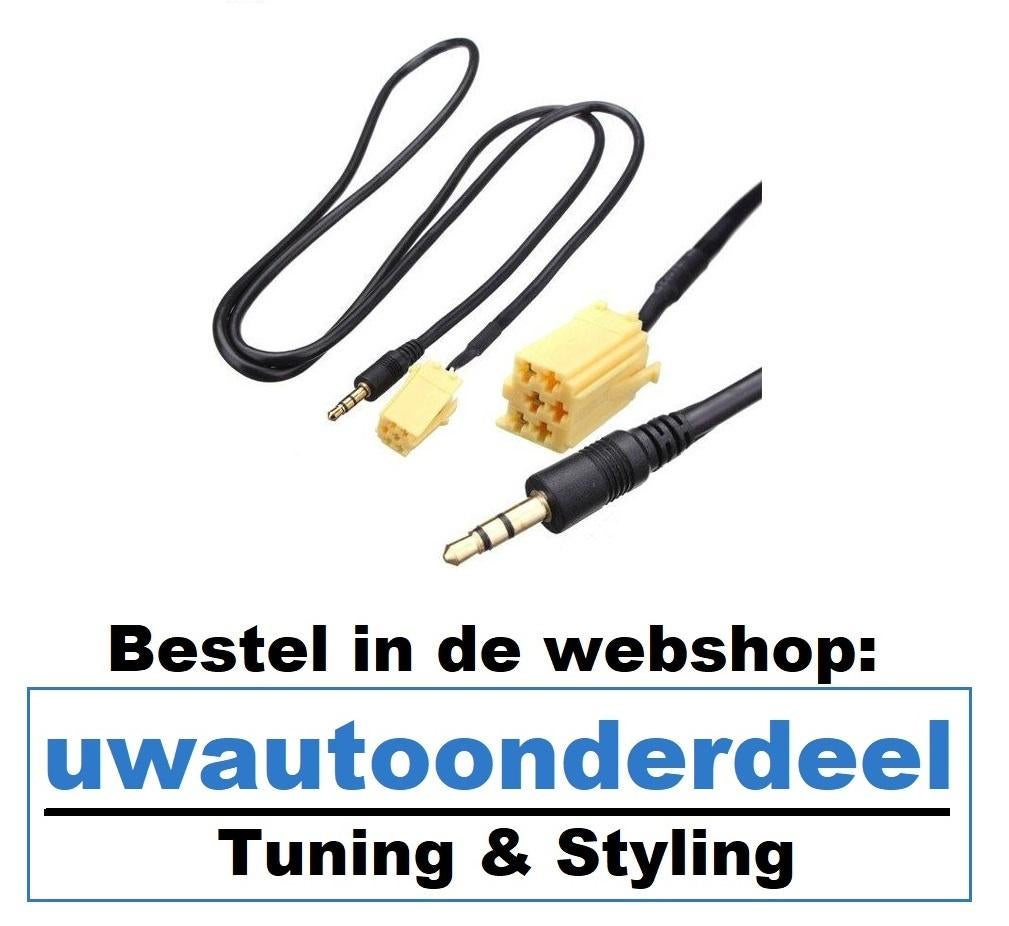 Fiat 500 Grande Punto Aux input Aux adapter Mp3 Iphone Ipod, Verzenden