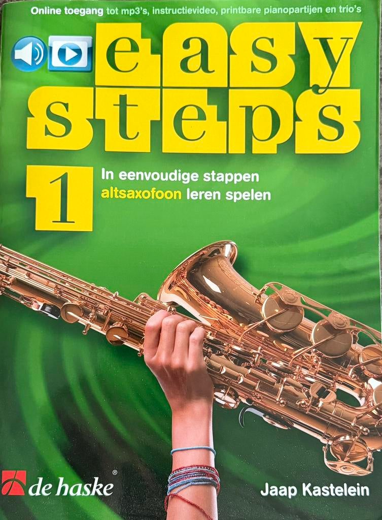 Easy steps 1 - Altsaxofoon, Ophalen of Verzenden, Zo goed als nieuw