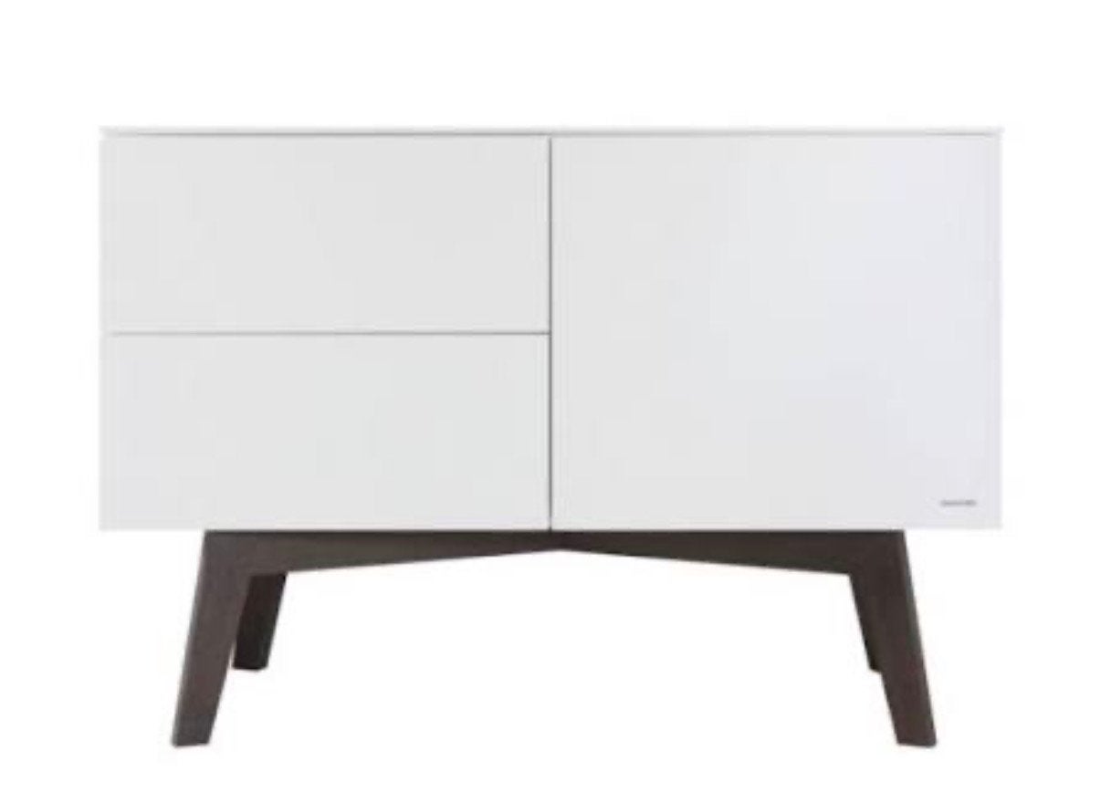 Kidsmill commode sixties wit/walnoot, Ophalen, Gebruikt, Commode