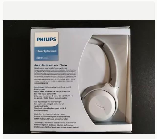Philips TAUH202WT/00 - Draadloze UpBeat- koptelefoon.Nieuw!!, Neuf, Philips, Enlèvement ou Envoi, Supra-aural