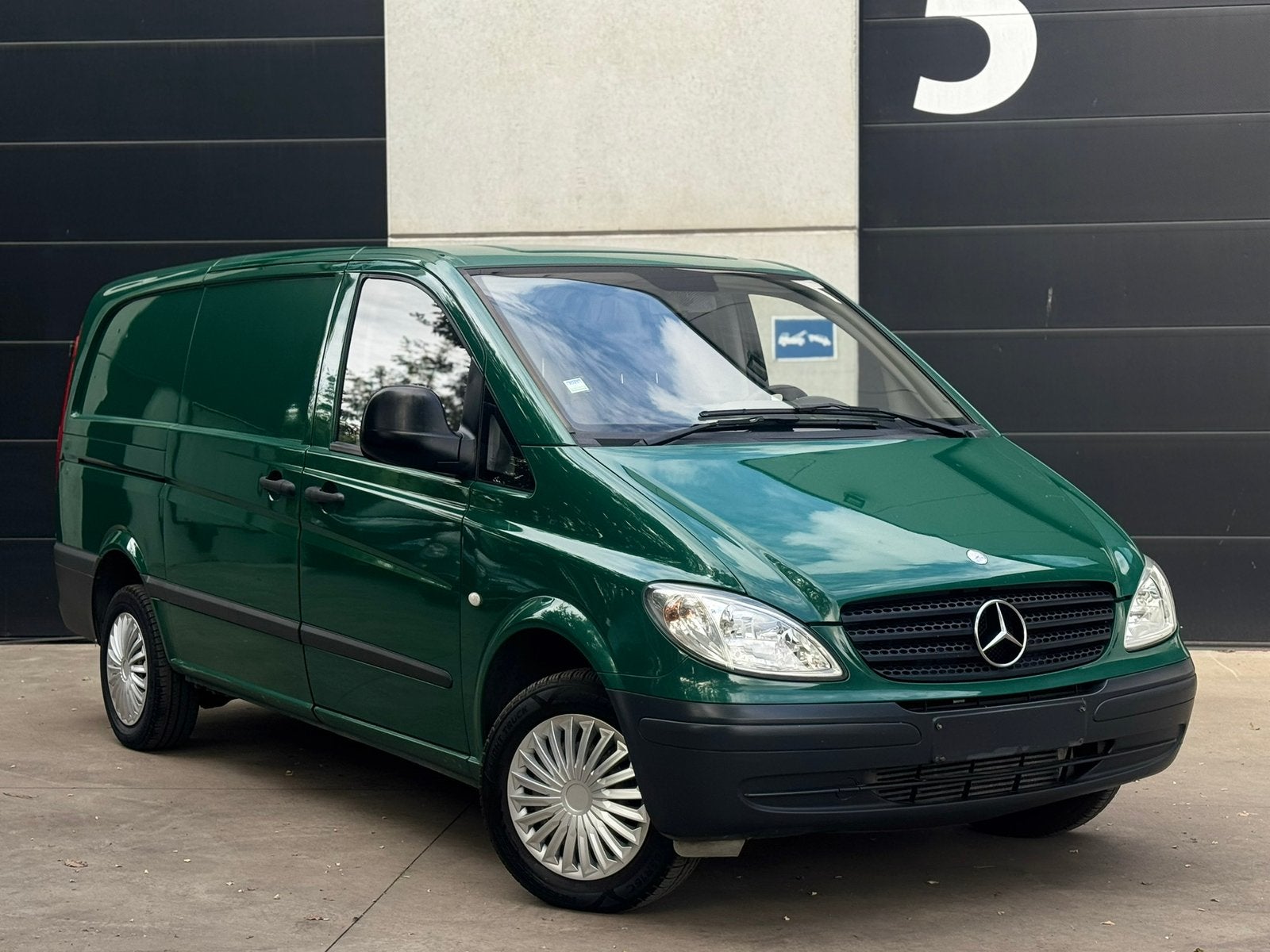 Mercedes Benz Vito 109 Cdi Lang |Airco|3 zit|238Dkm|2008|L2, Auto's, Zwart, 4 cilinders, Mercedes-Benz, Bedrijf