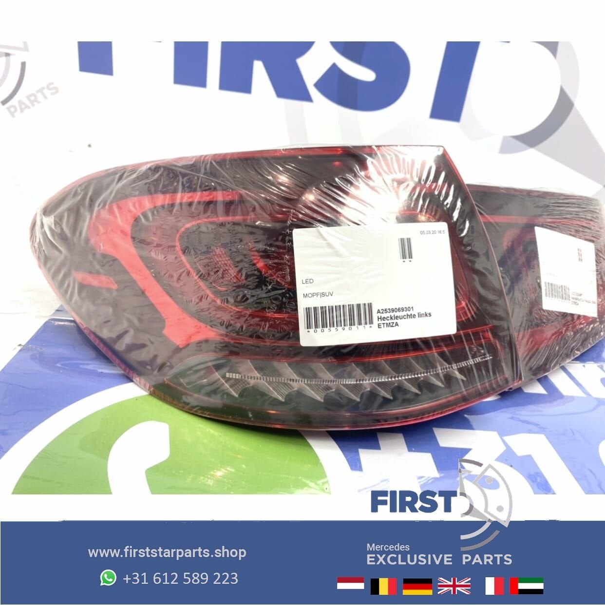 W253 FACELIFT GLC LED ACHTERLICHT SET LINKS Mercedes 2020-20, Gebruikt, -, Ophalen of Verzenden, -
