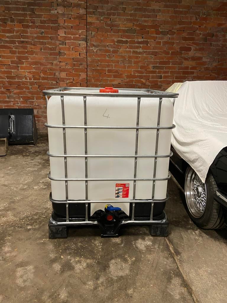Ibc container 1000l, Tuin en Terras, Ophalen, Zo goed als nieuw, Hout