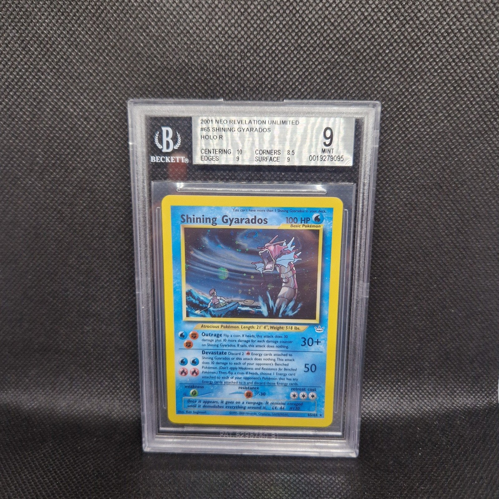 Shining Gyarados Neo Revelation Unlimited BGS 9, Ophalen of Verzenden