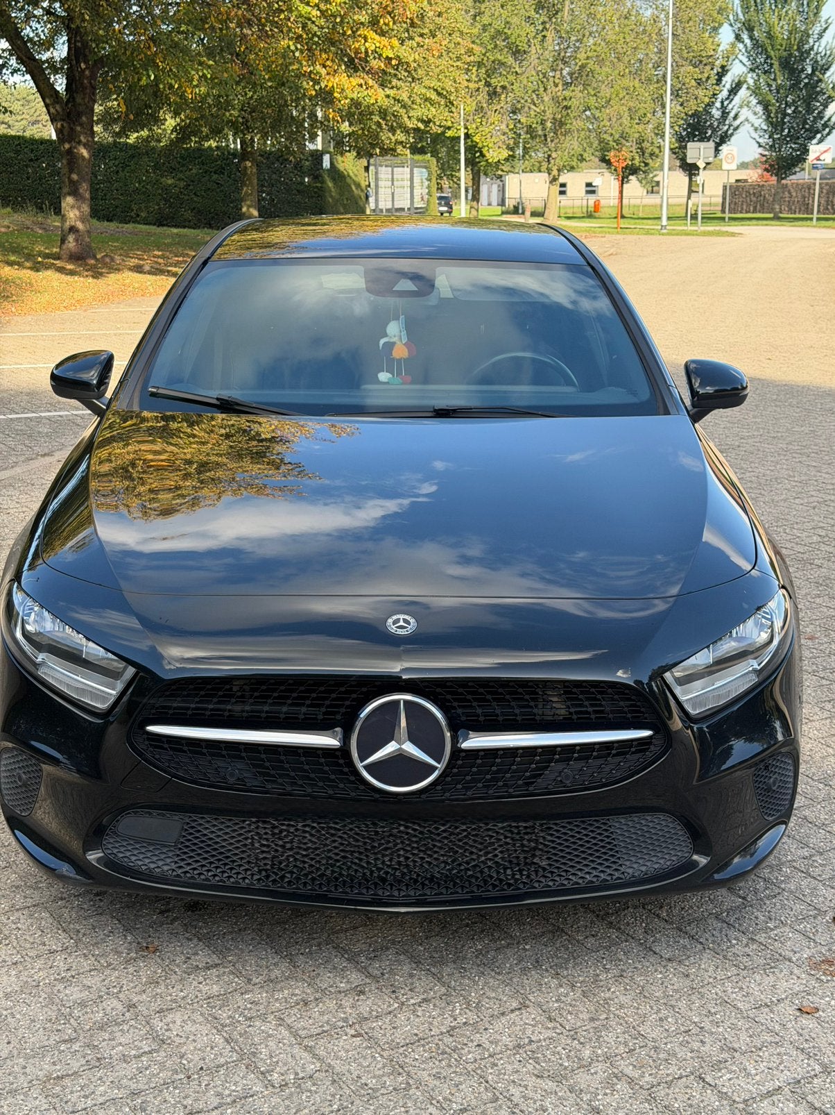 Mercedes A klasse 180, Auto's, Automaat, Leder en Stof, Zwart, 5 deurs
