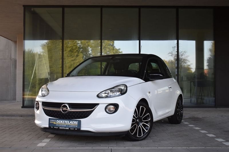 Opel Adam 1.2 GLAM *CarPlay*PanoDak*Parkeersensoren, Voorwielaandrijving, 4 zetels, ADAM, Gebruikt