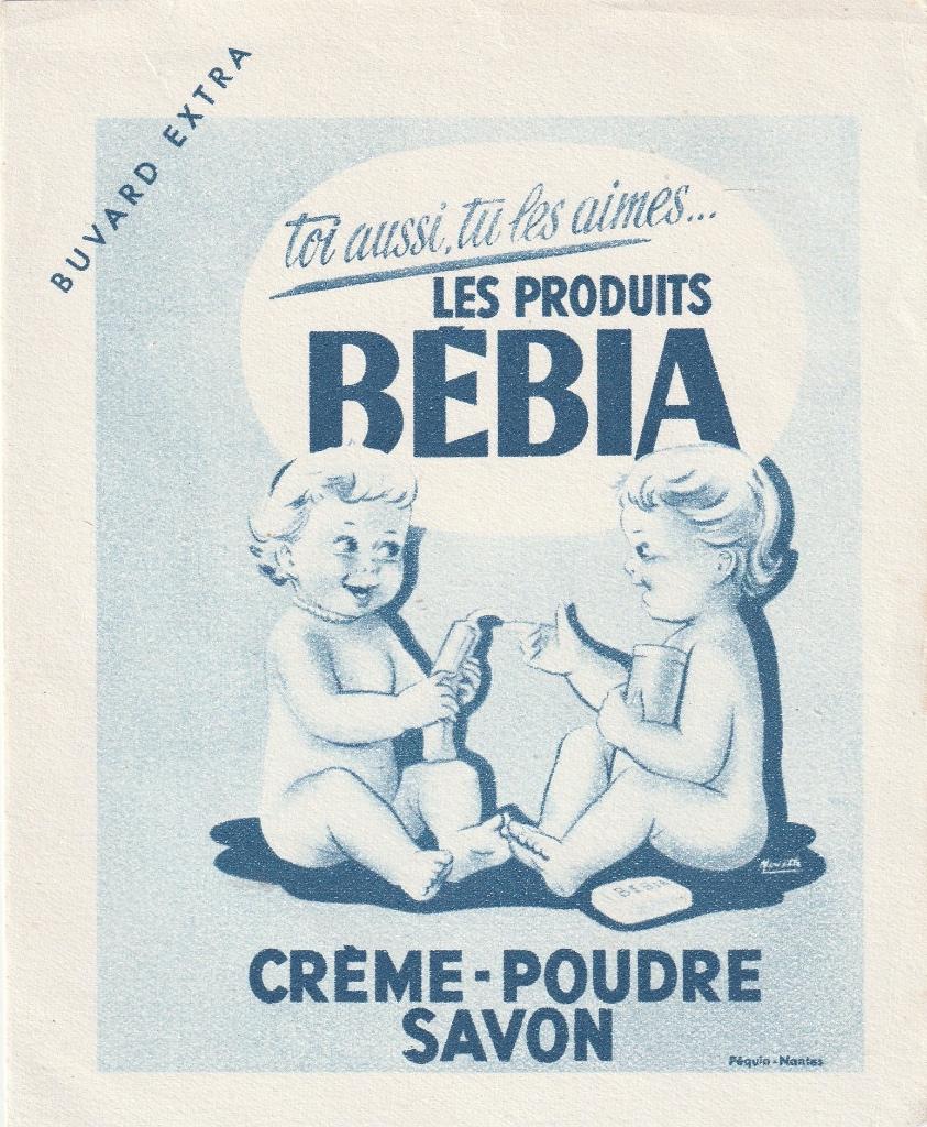 oud vloeipapier met reclame zeep Bébia, Verzamelen, Ophalen of Verzenden, Zo goed als nieuw, Gebruiksvoorwerp