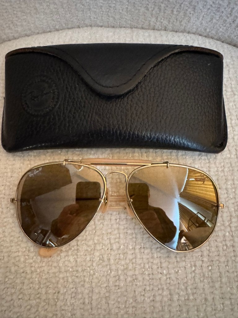 Vintage B&L Ray-Ban RB50 General Outdoorsman 62 zonnebril G3, Gebruikt, Zonnebril, Overige kleuren, Ophalen of Verzenden