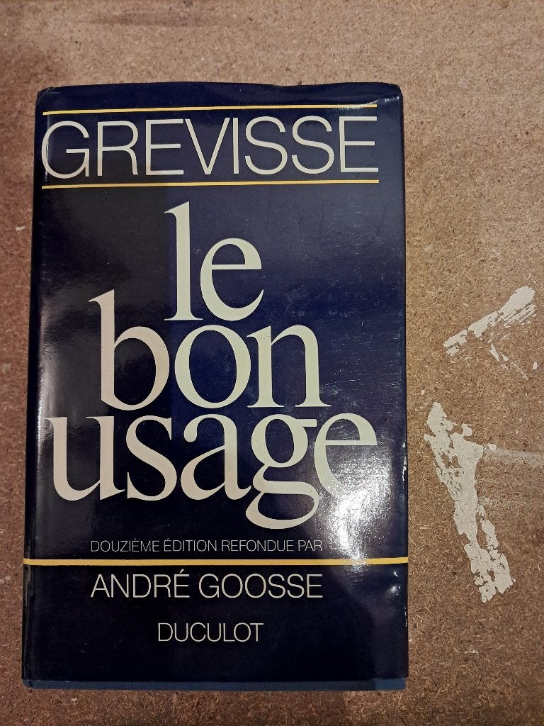 Le Bon Usage, la grammaire de l'usage française., Boeken, Ophalen, Frans