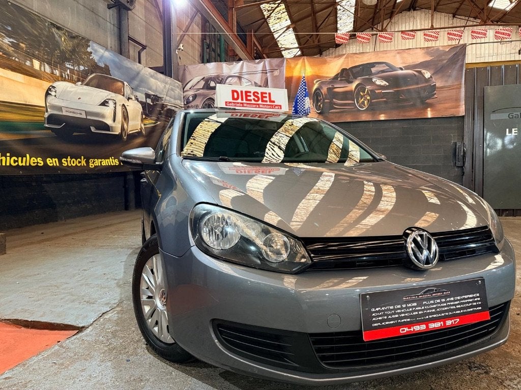Volkswagen Golf 6 2.0TDI Airco GPS, 5 deurs, Golf, 81 kW, Zilver of Grijs