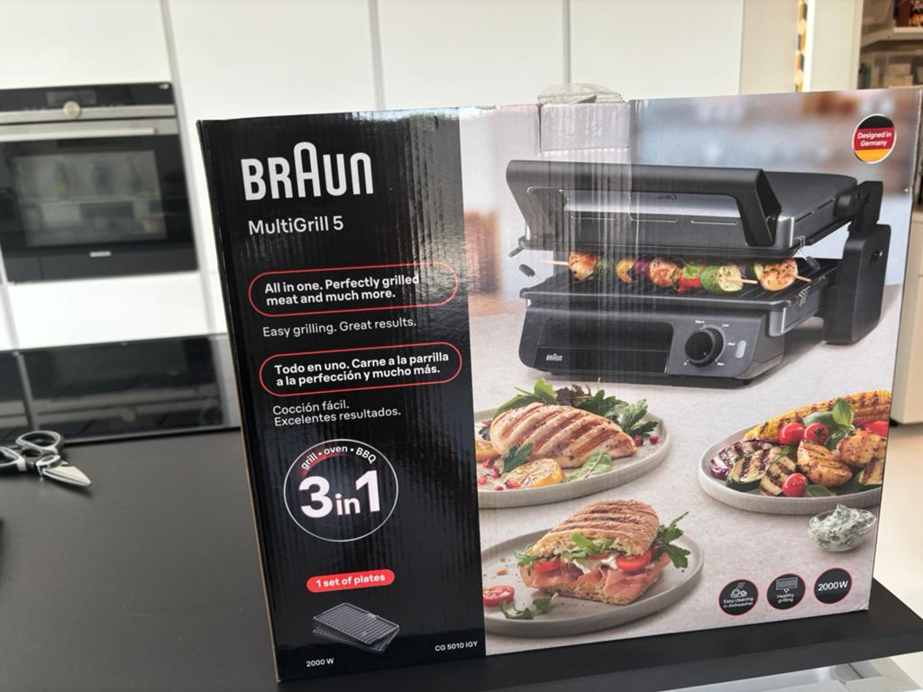 BRAUN MultiGrill 5 Contact grill CG5033IGY - VLEESGRILL, Ophalen of Verzenden, Nieuw