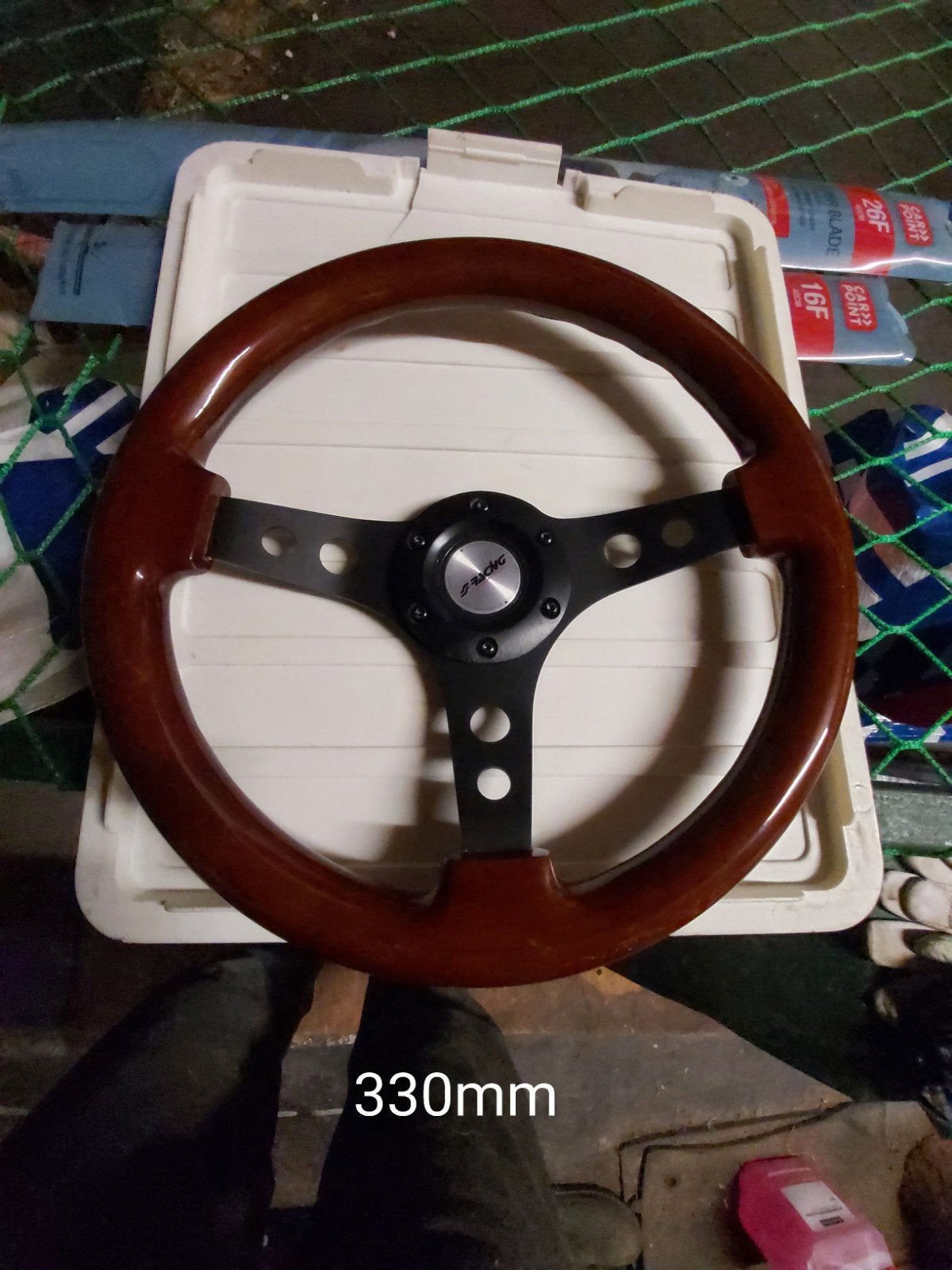 Volant sport en bois de 300 mm, Autos : Pièces & Accessoires, Enlèvement, Neuf, Pièces universelles