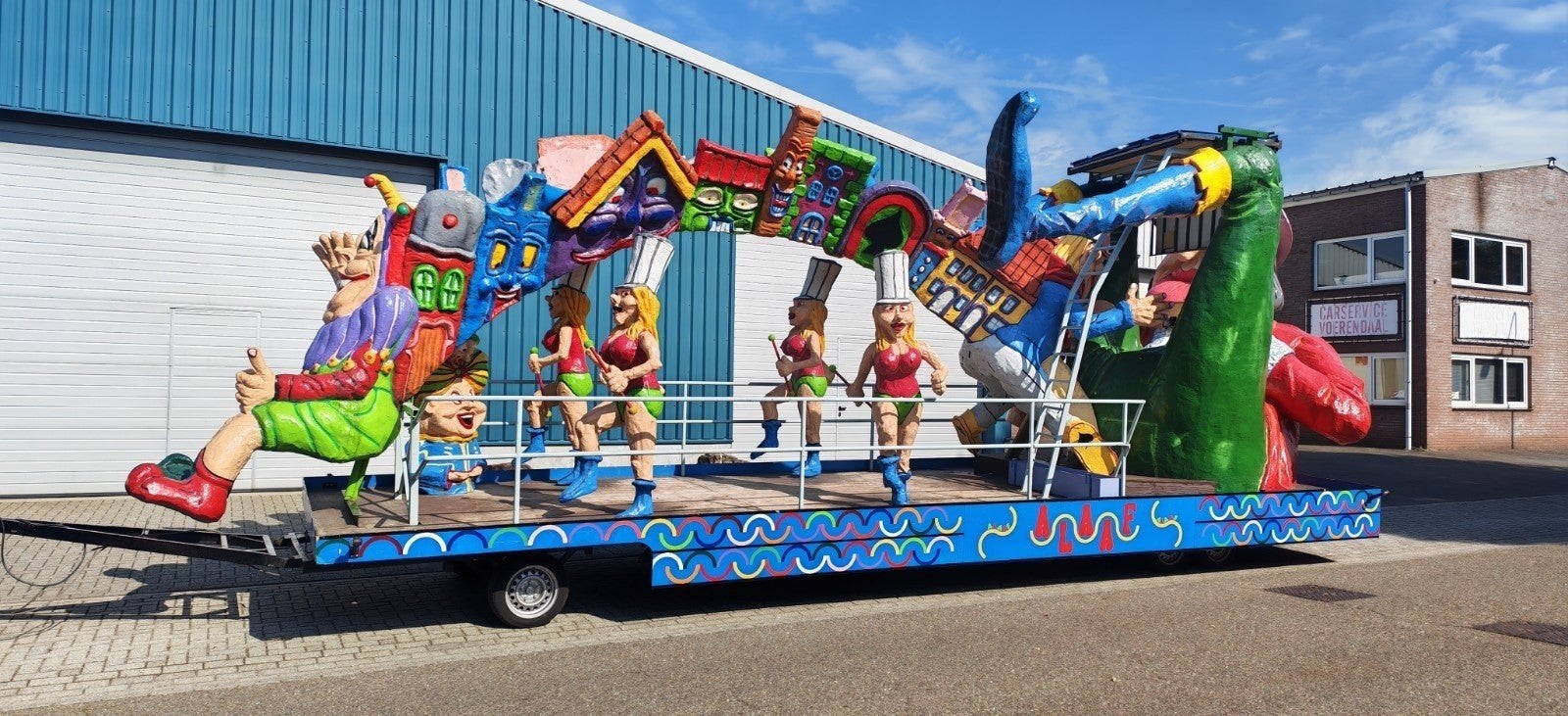 carnavalswagen te koop, Ophalen