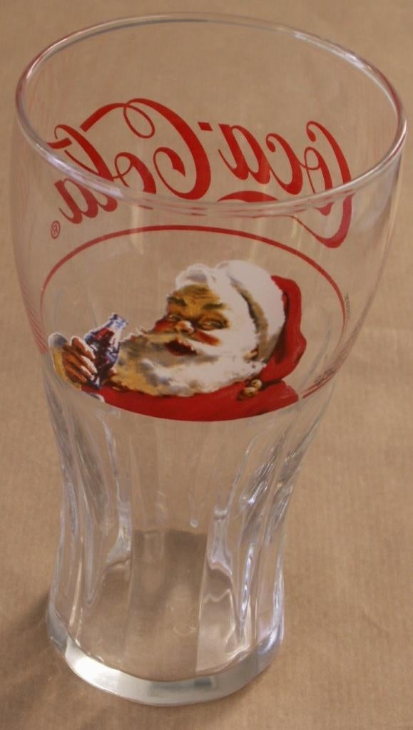 Verre profilé Coca-Cola Coca-Cola Santa et texte Coca-Cola, Enlèvement ou Envoi, Neuf