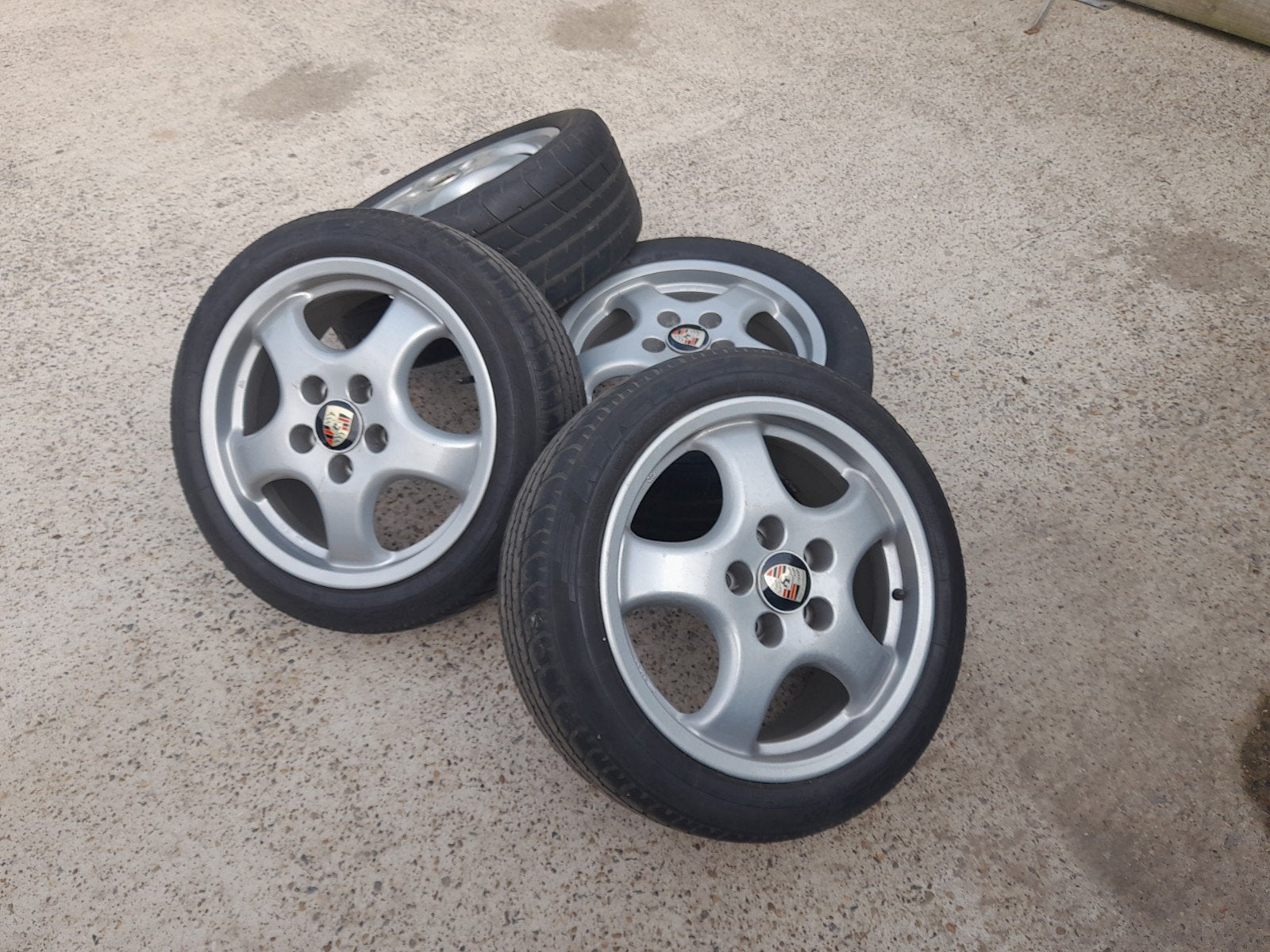 Cup style velgen Steek 5x112, Autos : Pièces & Accessoires, Pneus & Jantes, Pneu(s), Pneus été, 17 pouces, Utilisé, Enlèvement