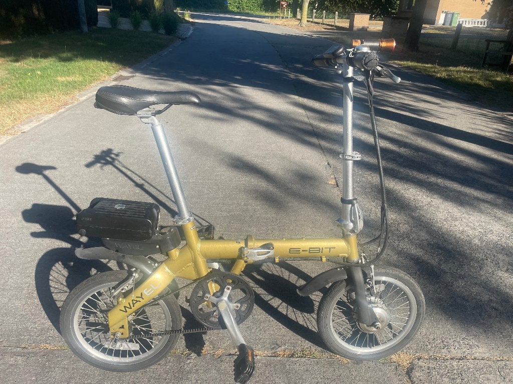 Plooifiets ebike, Fietsen en Brommers, Ophalen, Zo goed als nieuw