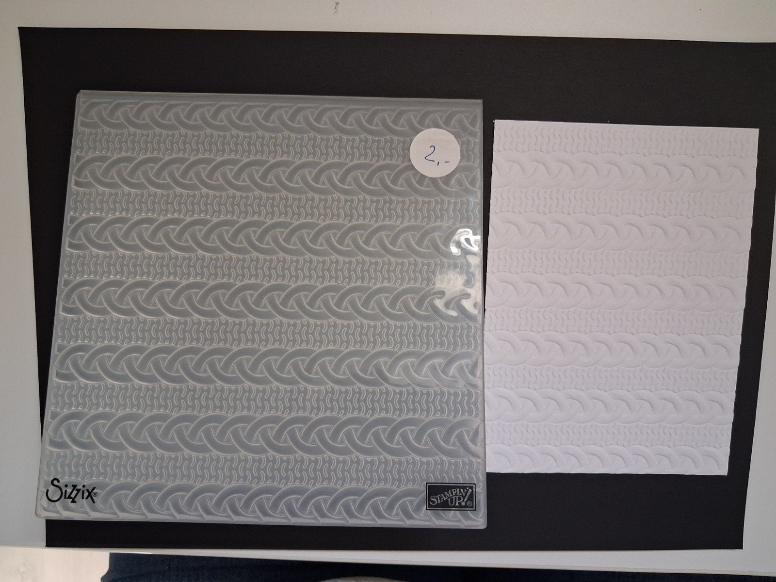Embossing Folder - Stampin Up - Cable Knit, Hobby en Vrije tijd, Ophalen