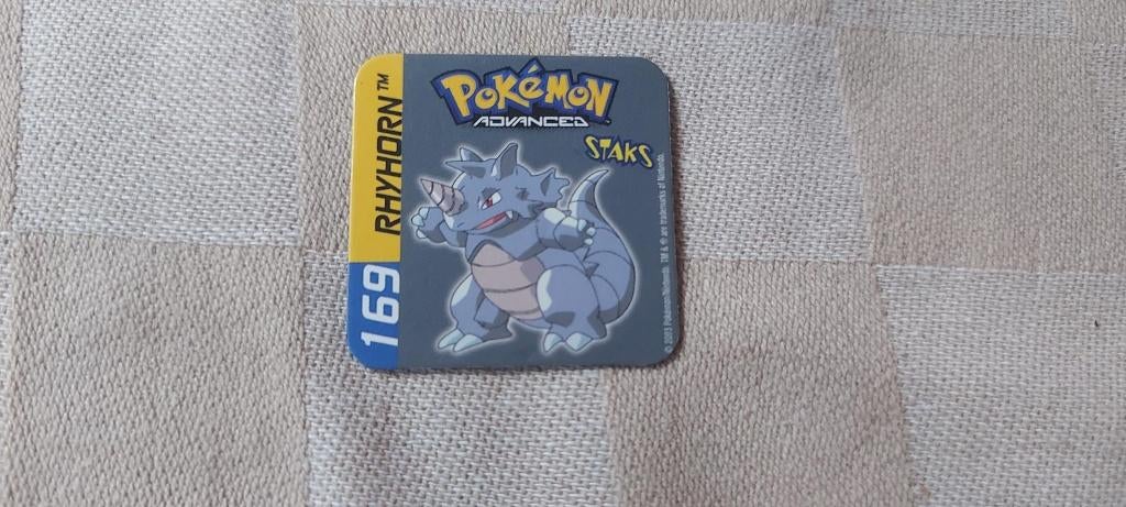 pokemon magneet panini staks plaatfout Rhydon uit 2003, Hobby en Vrije tijd, Ophalen of Verzenden, Nieuw, Overige typen