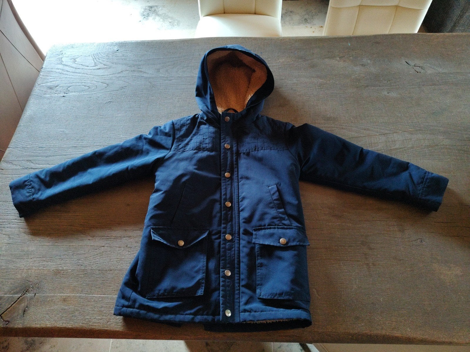 zeer warme kwalitatieve winterjas., Ophalen of Verzenden, Zo goed als nieuw, Maat 146