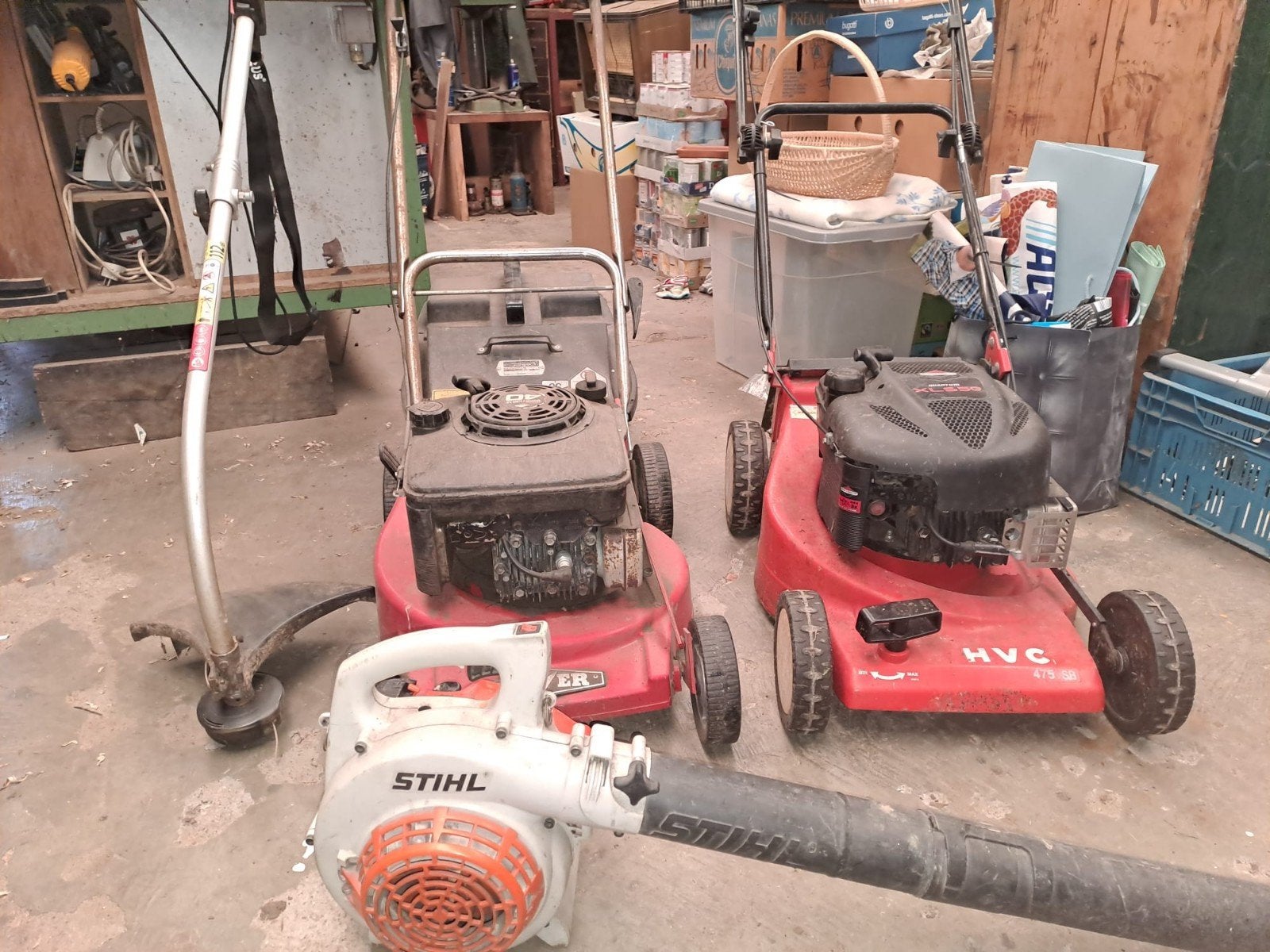 Lot van 3 tuinmachines met herstelwerk, Ophalen