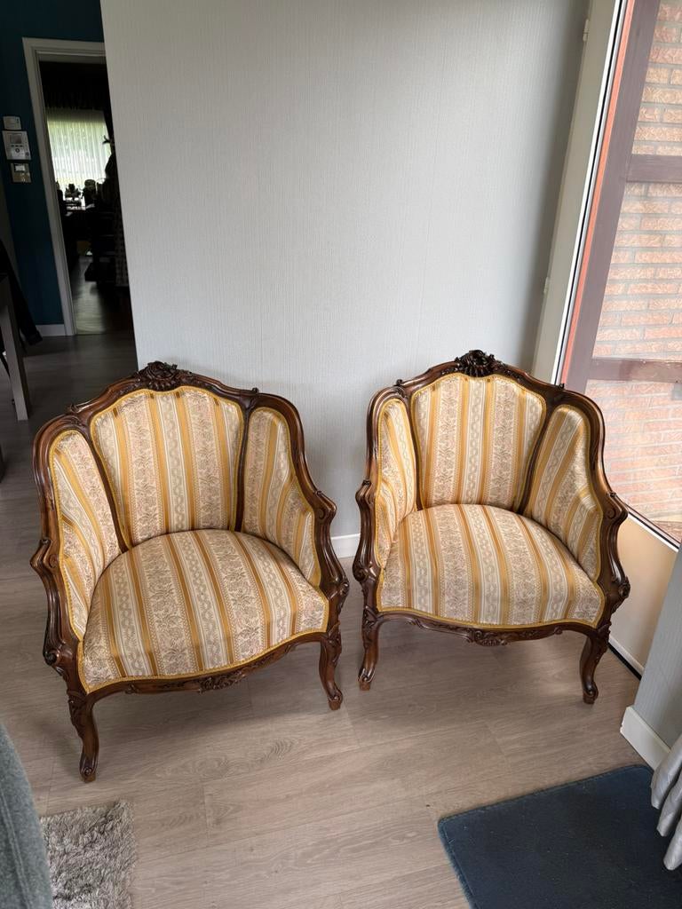 Vintage kasteel fauteuils 19de eeuw, Ophalen