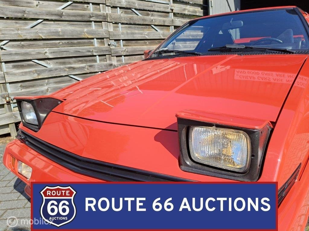 Mitsubishi Starion Turbo | 1986 | Route 66 Auctions, Auto's, Zwart, Bedrijf, Handgeschakeld, Overige carrosserie