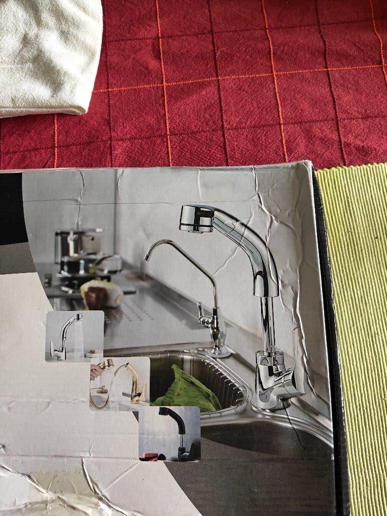 Keukenkraan Nieuw Hoogteregeling douchesproeier, Bricolage & Construction, Enlèvement ou Envoi, Neuf, Chrome, Robinet