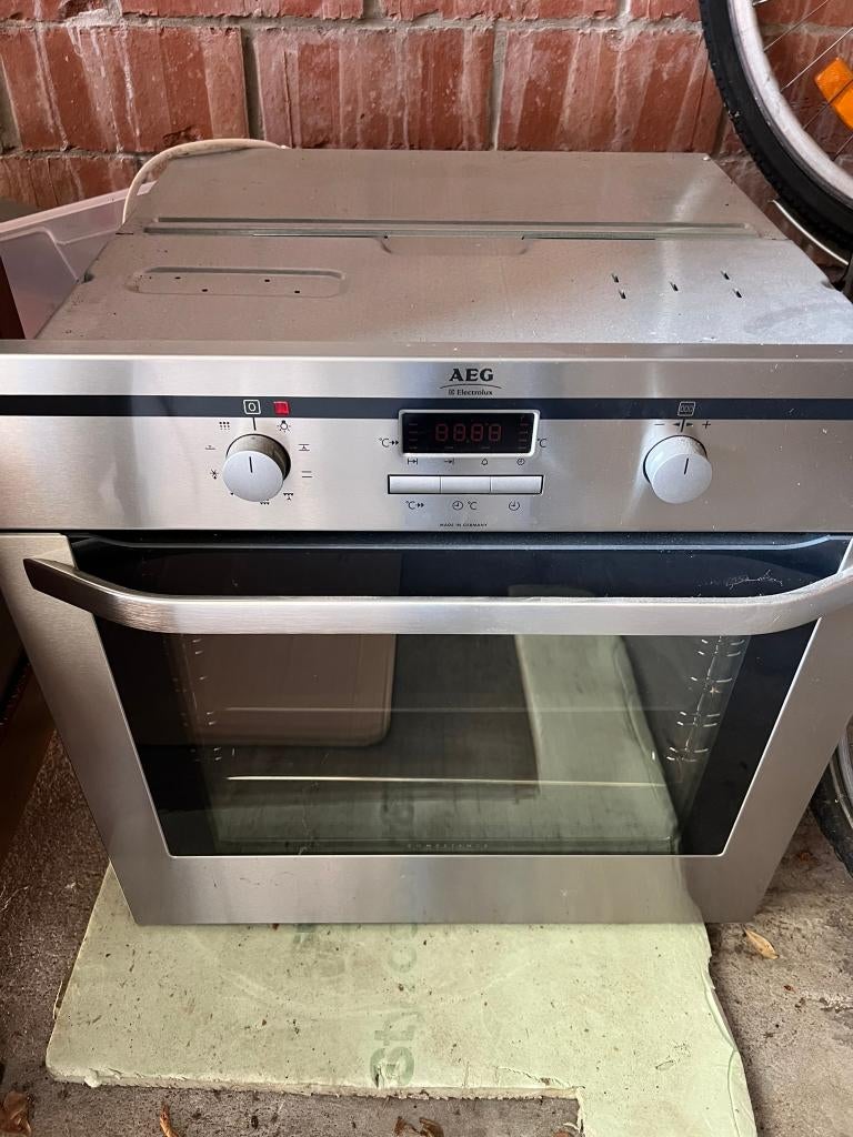 AEG inbouw oven, Elektronische apparatuur, Ovens, Gebruikt, Oven met grill, Inbouw, 45 tot 60 cm