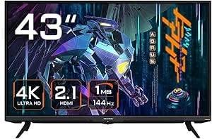 Moniteur Aorus FV43U UHD 144 Hertz, Moins de 1 ms, Comme neuf, Ultra HD (4K), Enlèvement
