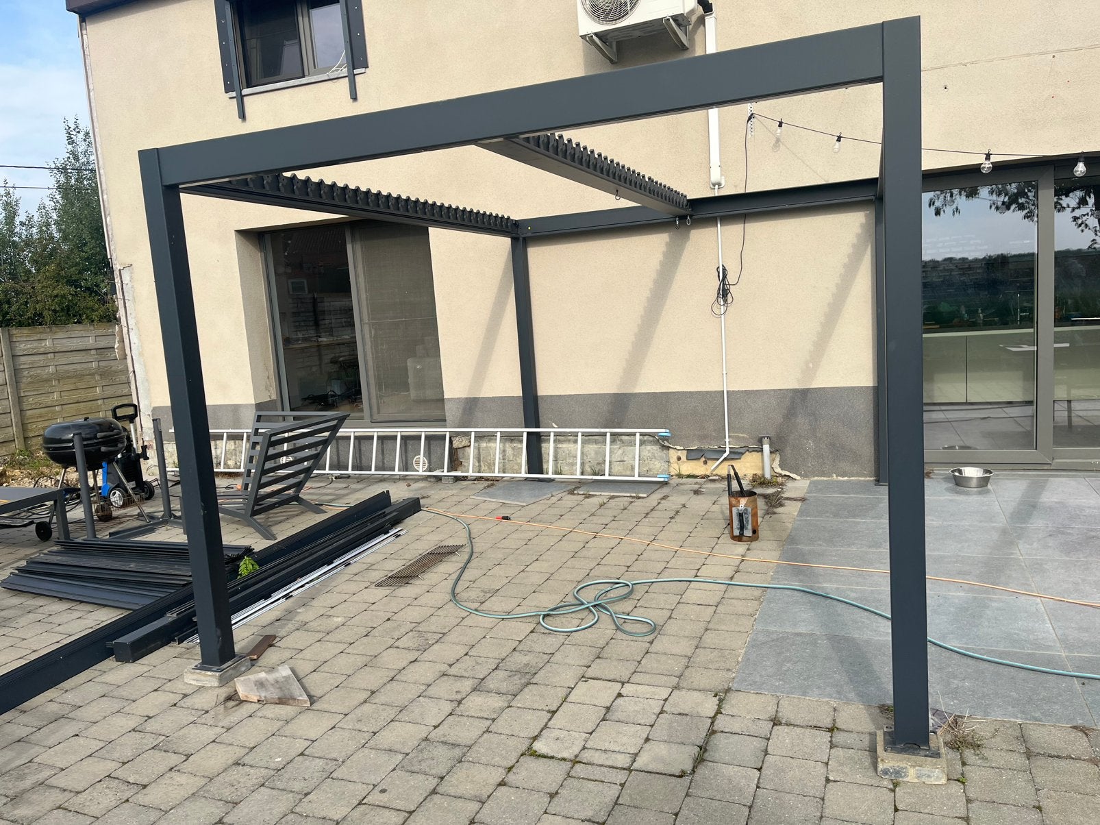 Pergola bois le dus, Enlèvement