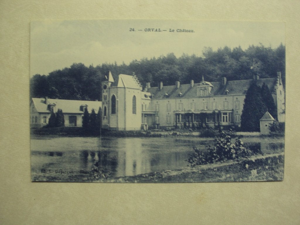 57389 - ORVAL- LE CHATEAU - ZIE 2 FOTO'S, Collections, Cartes postales | Belgique, Envoi