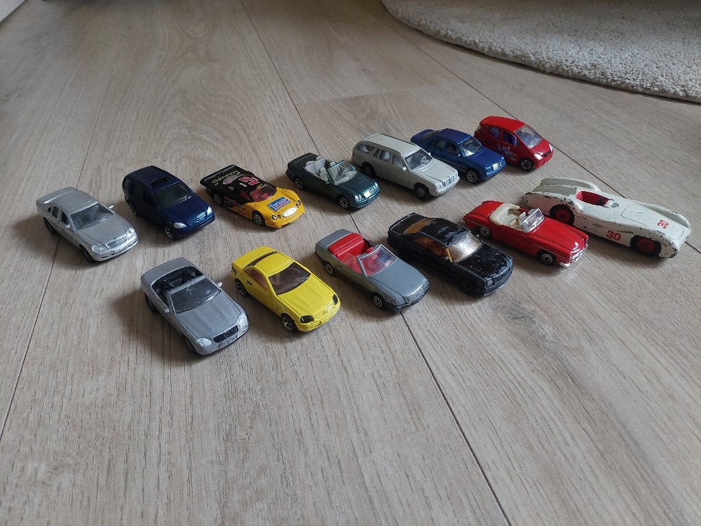 Collectie Mercedes schaalmodellen 1:64, Overige merken, Gebruikt, 1:50 of kleiner, Auto