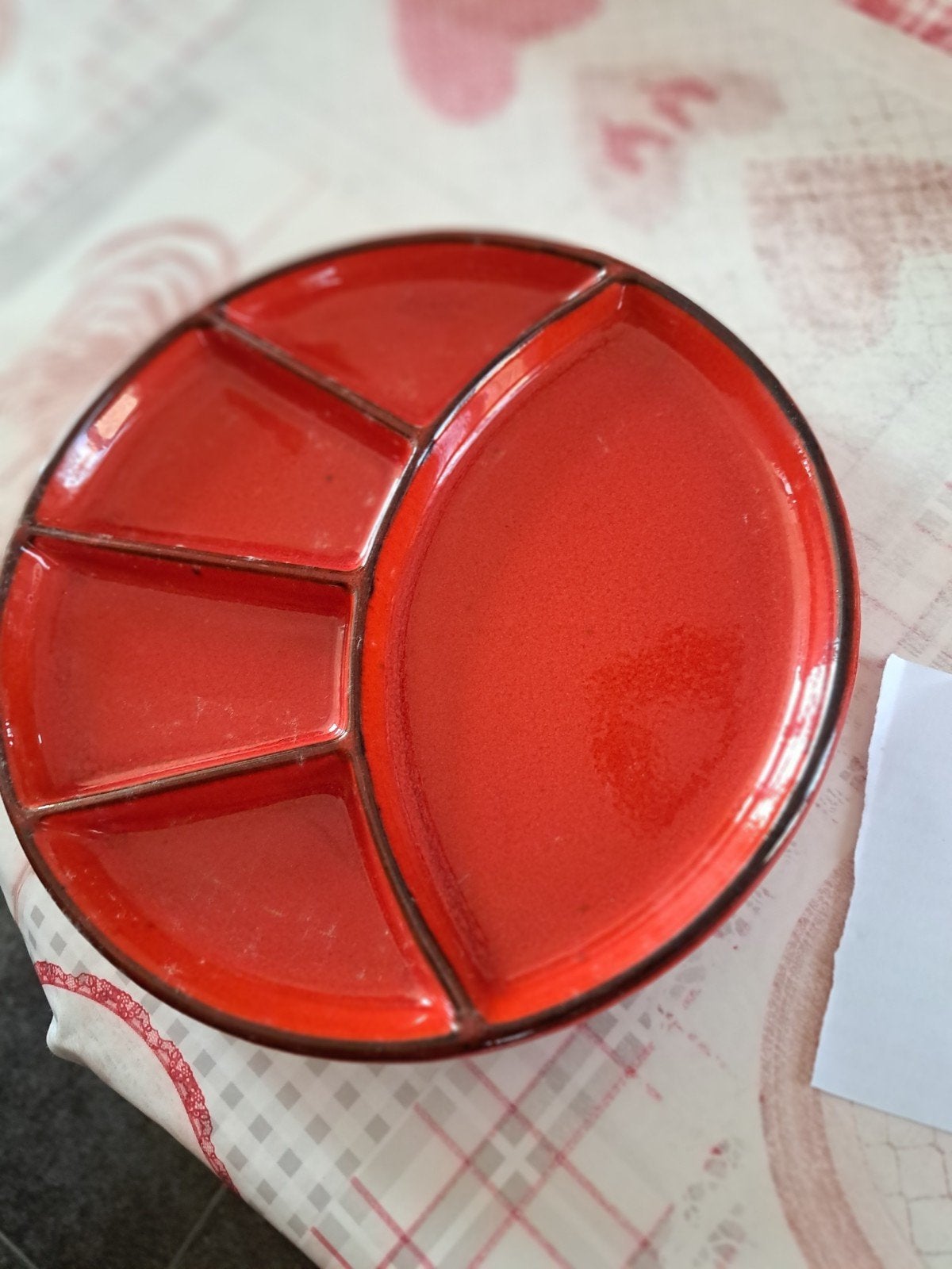 assiettes fondue, Enlèvement ou Envoi, Comme neuf, Autres styles, Assiettes(s)
