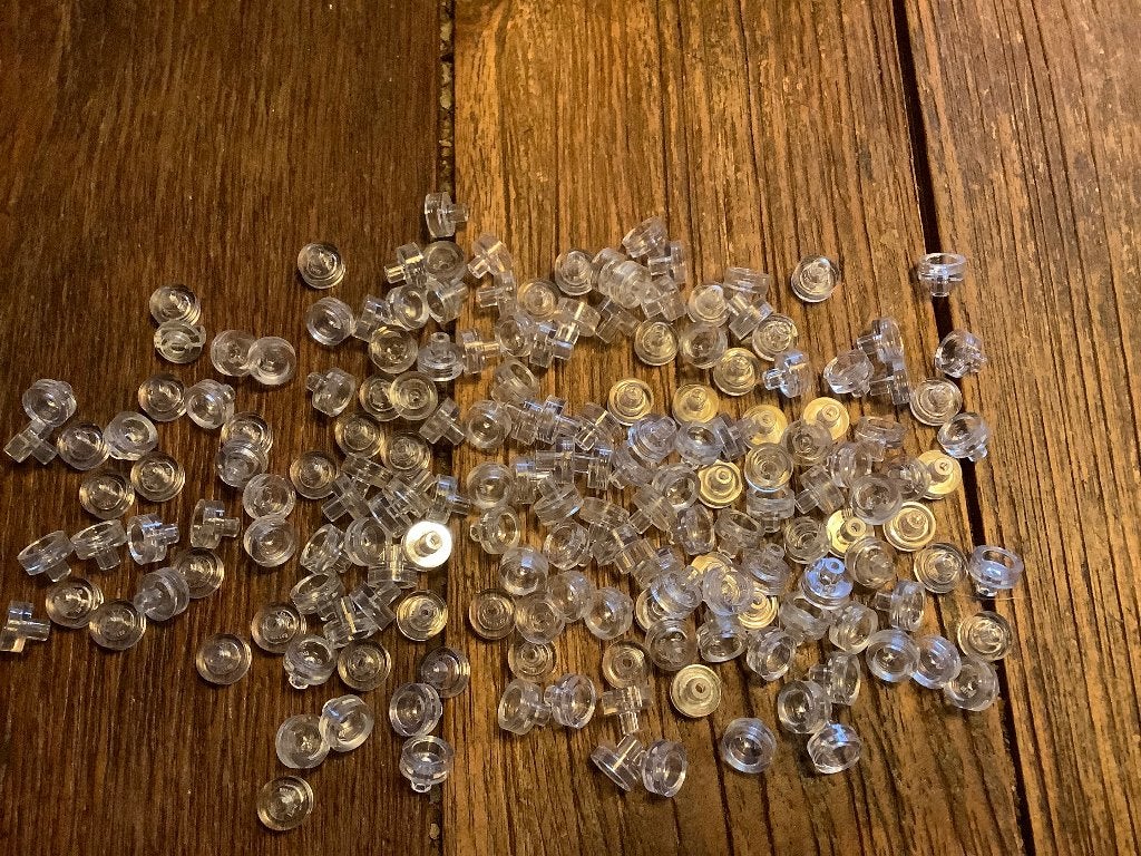 Lego tegeltjes met pin Trans clear 172 st / 137-A2, Ophalen of Verzenden, Zo goed als nieuw, Losse stenen, Lego