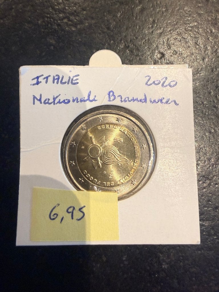 2 euromunt  Italië - herdenking Nationale Brandweer - 2020, Postzegels en Munten, Ophalen of Verzenden, Italië, 2 euro, Losse munt