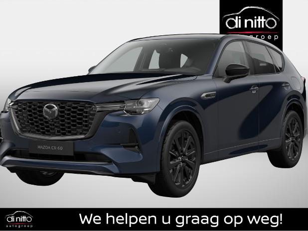 Mazda CX-60 2.5L e-SKYACTIV PHEV 327 hp 8AT Homura Plus AWD, Auto's, Mazda, Bedrijf, Te koop, CX-60, 360° camera, 4x4, Airbags