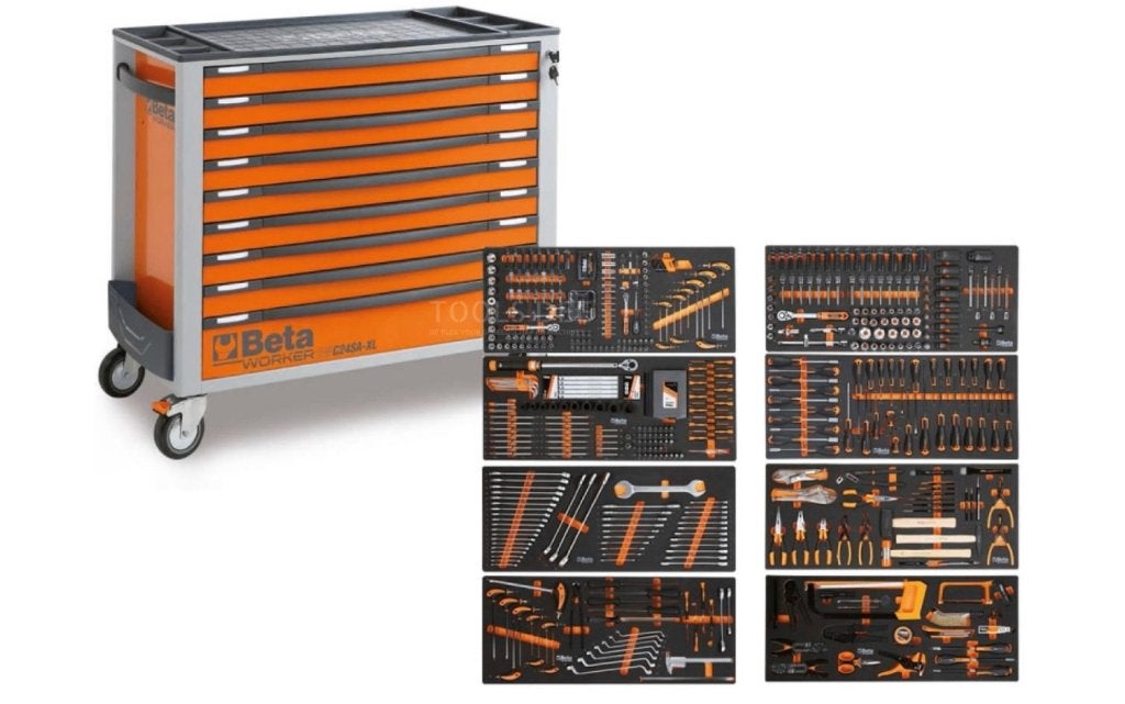 Beta gereedschapwagen 9 lades 614-delig, Ophalen, Nieuw