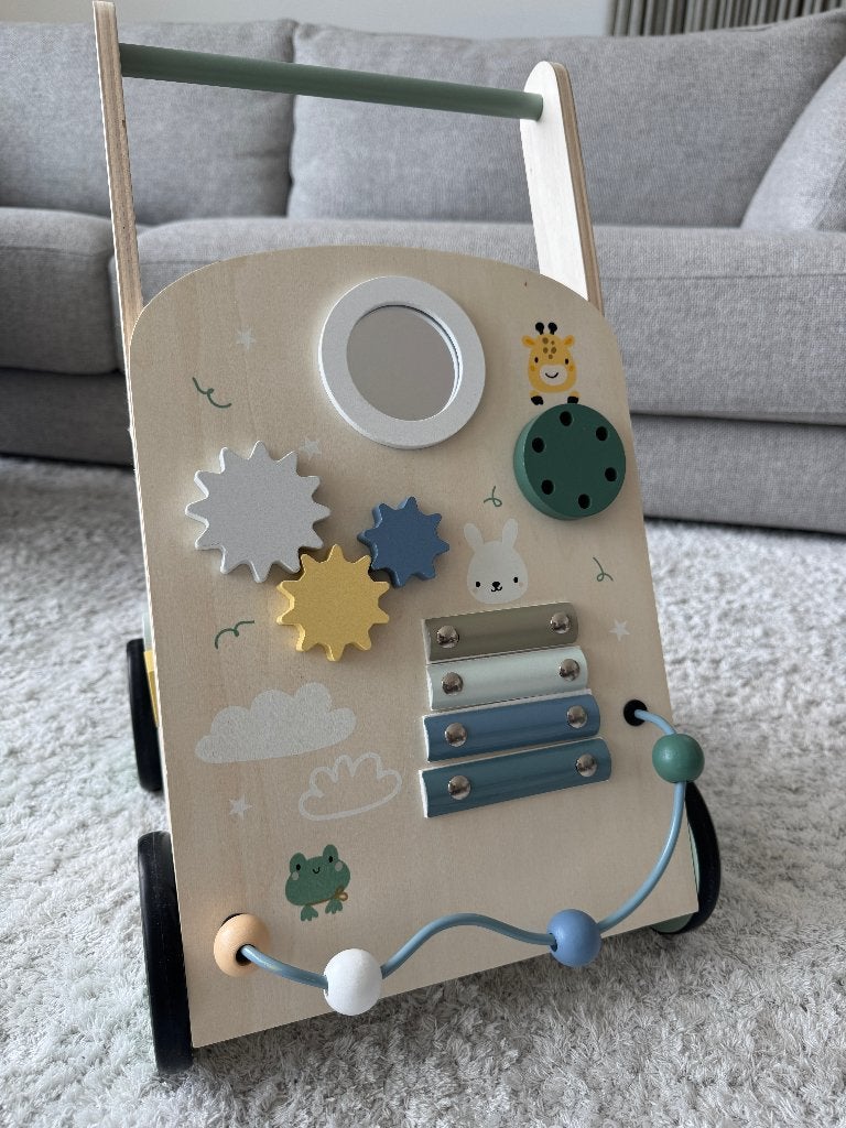 Houten loopwagen – educatief speelgoed, Enlèvement, Neuf, Jouet à Rouler ou à Bascule