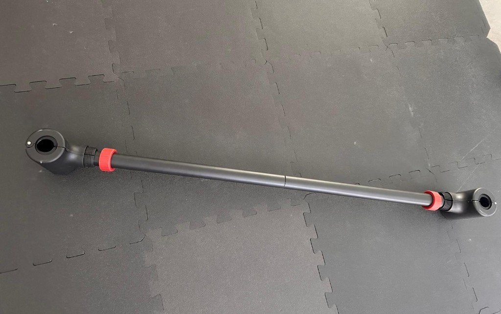 Dumbbell > barbell converter + Dumbbells(1kg & 2kg) + rekje, Sport en Fitness, Ophalen, Zo goed als nieuw, Benen, Dumbbell