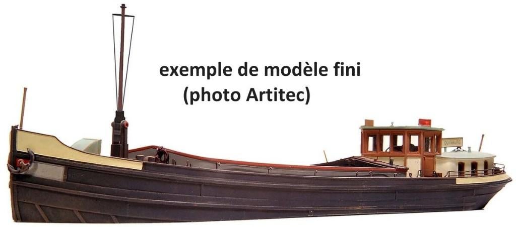 Artitec 50.104 Luxe motorschip kit péniche 1:87 H0, Hobby & Loisirs créatifs, Trains miniatures | HO, Comme neuf, Autres types