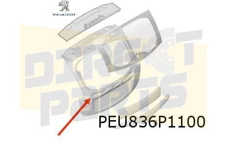 Peugeot ION achterklep (te spuiten) (10/10-) Origineel! 1607, -, Nieuw, Ophalen of Verzenden, Achter