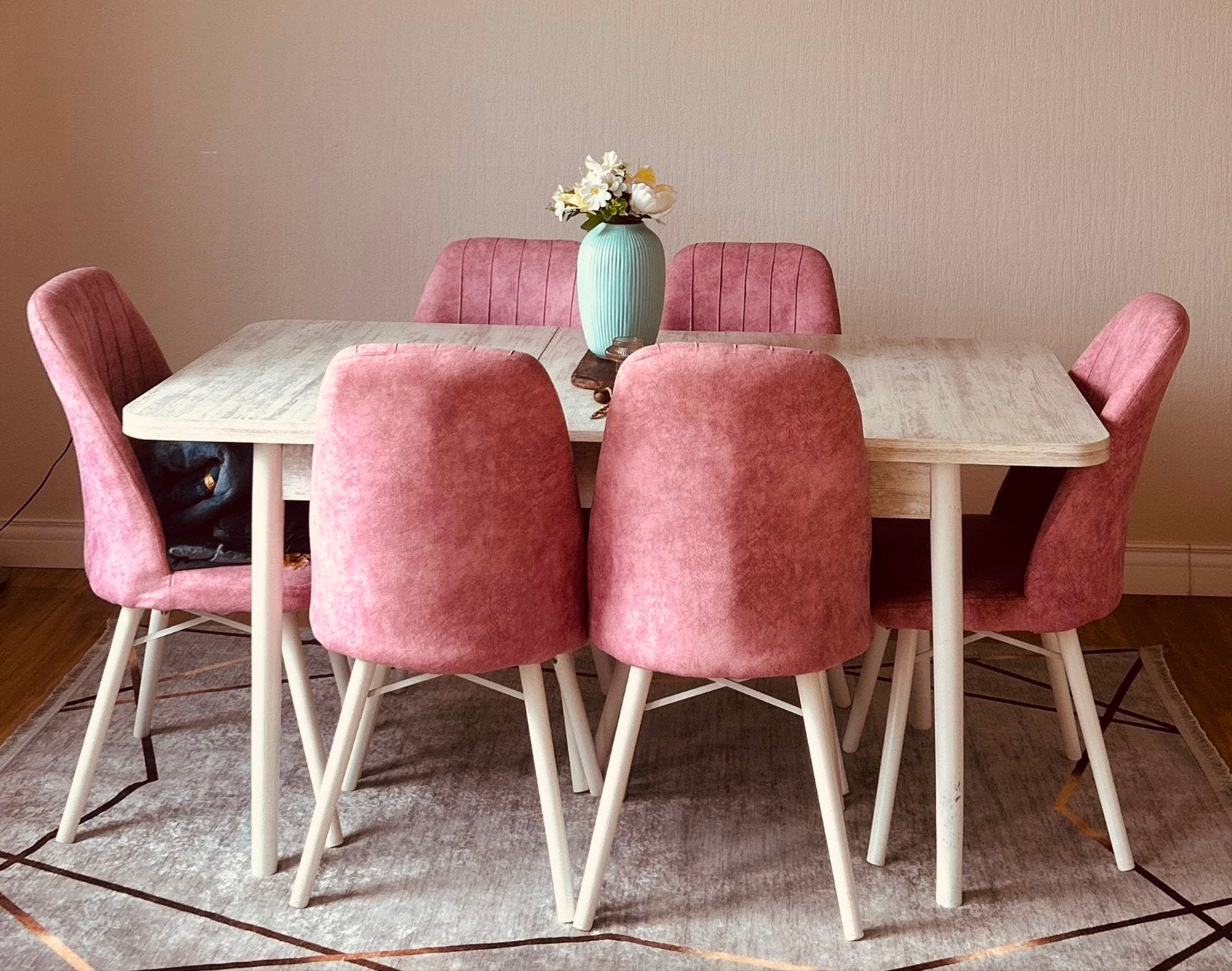 Eettafel met 6 stolen, Ophalen of Verzenden