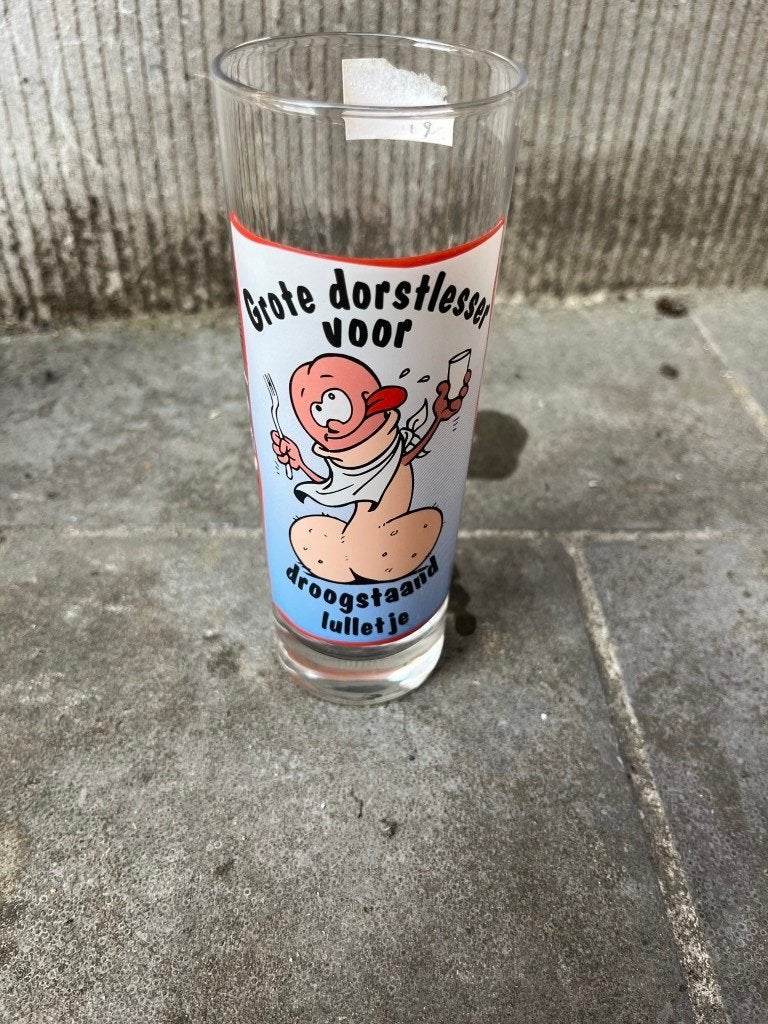 ludiek glas - grote dorstlesser, Ophalen of Verzenden