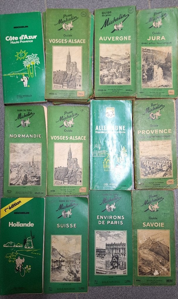 Lot de Guides verts Michelin et cartes routières Michelin, Boeken, Reisgidsen, Ophalen, Gelezen, Hotel- of Restaurantgids, Michelin