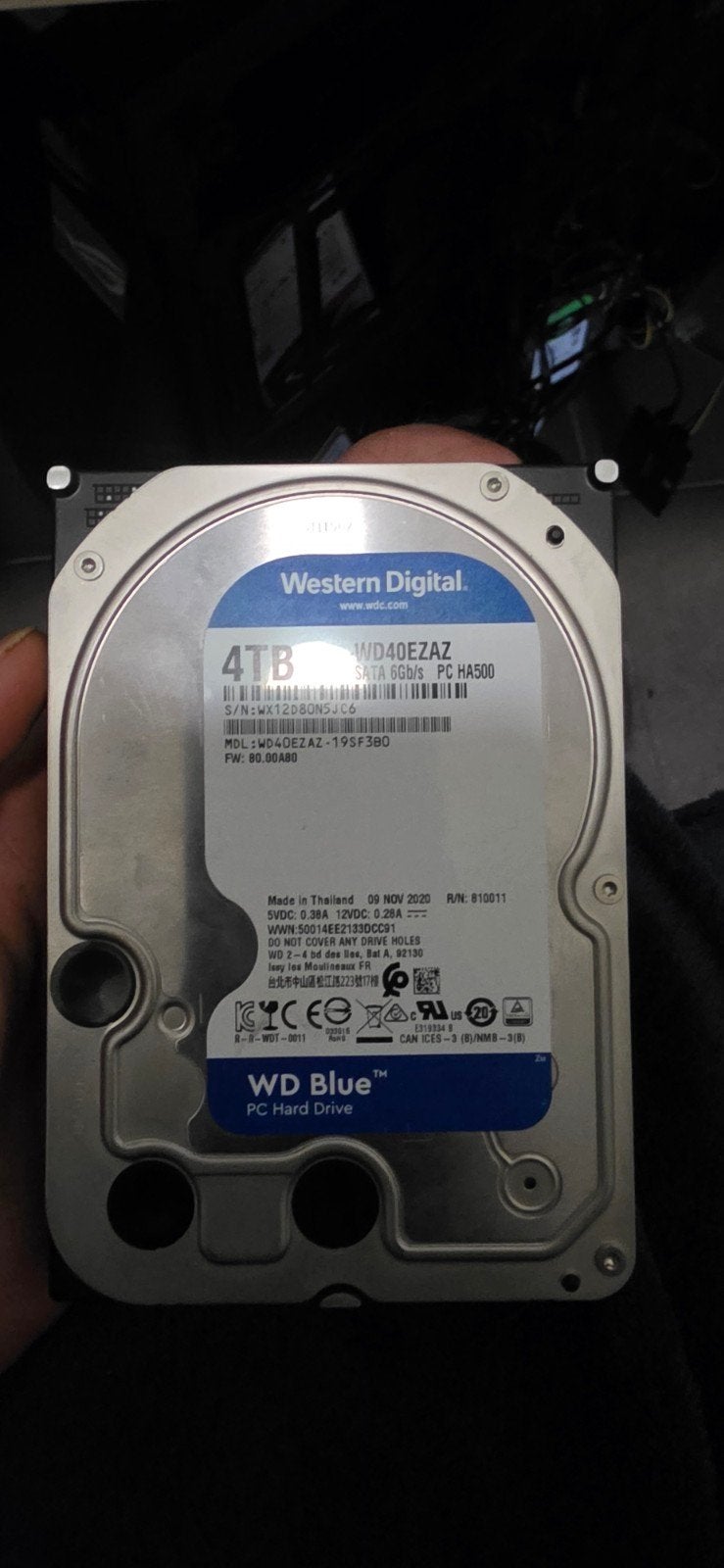 western digital 4tb, Interne, Enlèvement, Utilisé, WD (Western Digital)