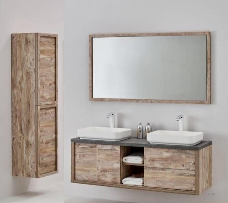 Badkamermeubel Set  150 cm - Hout Look, Huis en Inrichting, Ophalen, Nieuw