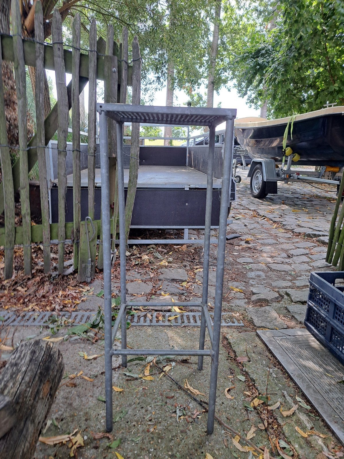 gegalvaniseerde barkrukken, Comme neuf, Enlèvement, Métal, 60 à 90 cm