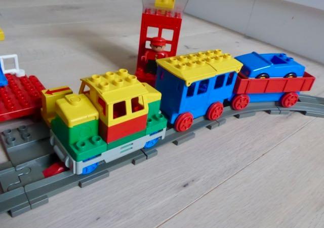 Vintage Duplo elektrische trein 2730, Gebruikt, Overige thema's, Ophalen of Verzenden, Duplo