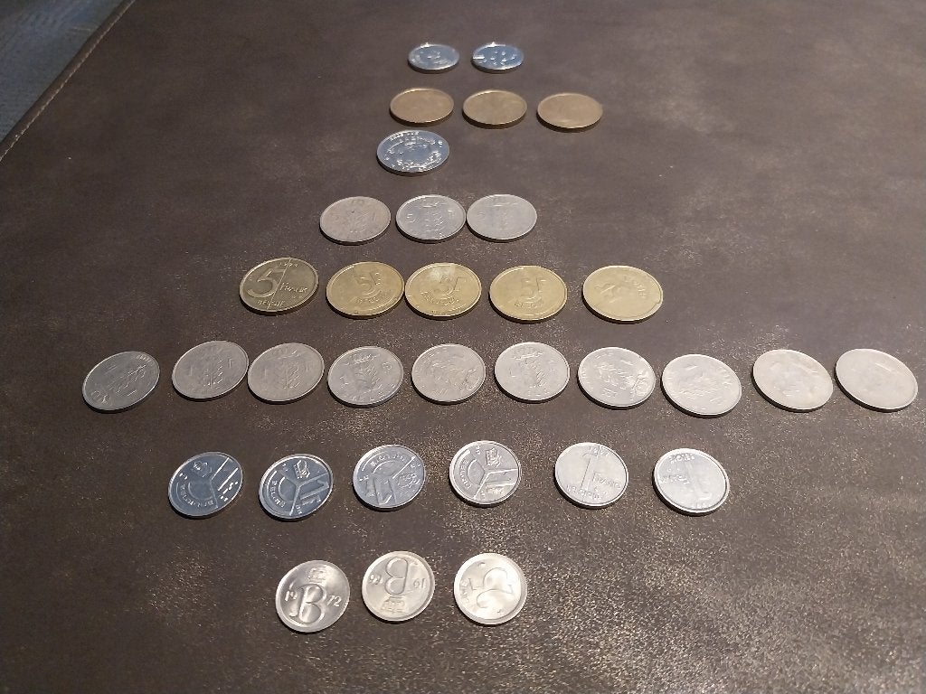 munten bef van 0.25cent tot 50 bef 33 stuks, Timbres & Monnaies, Monnaies | Belgique, Enlèvement, Autre, Monnaie en vrac